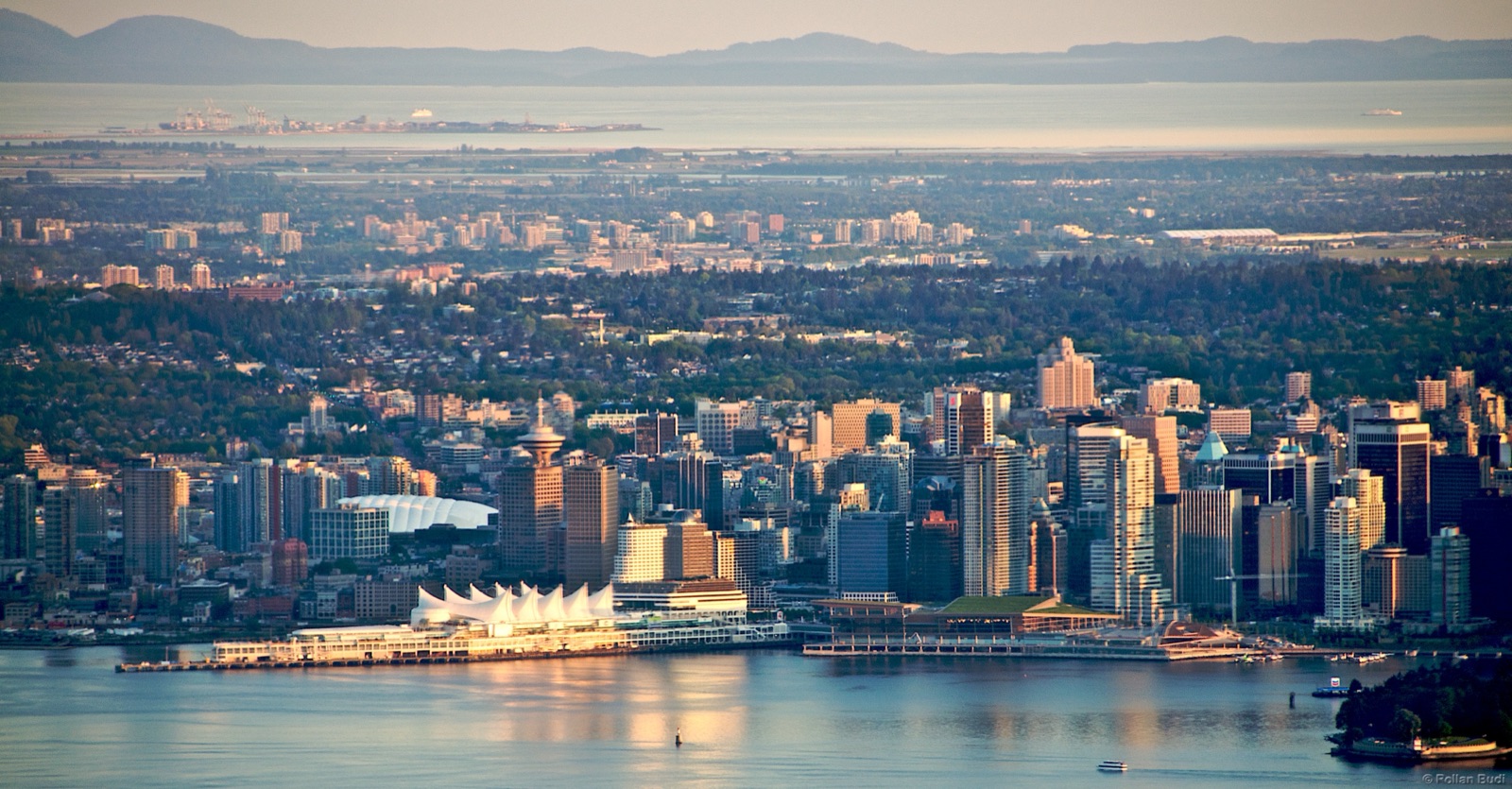 View from Grouse Mountain at dusk