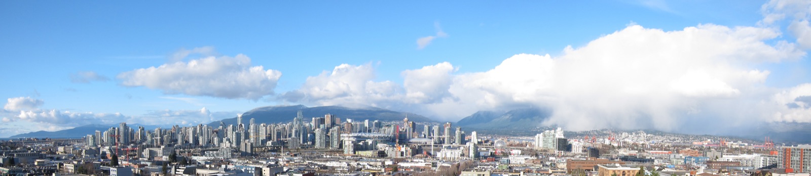 Vancouver skyline panorama