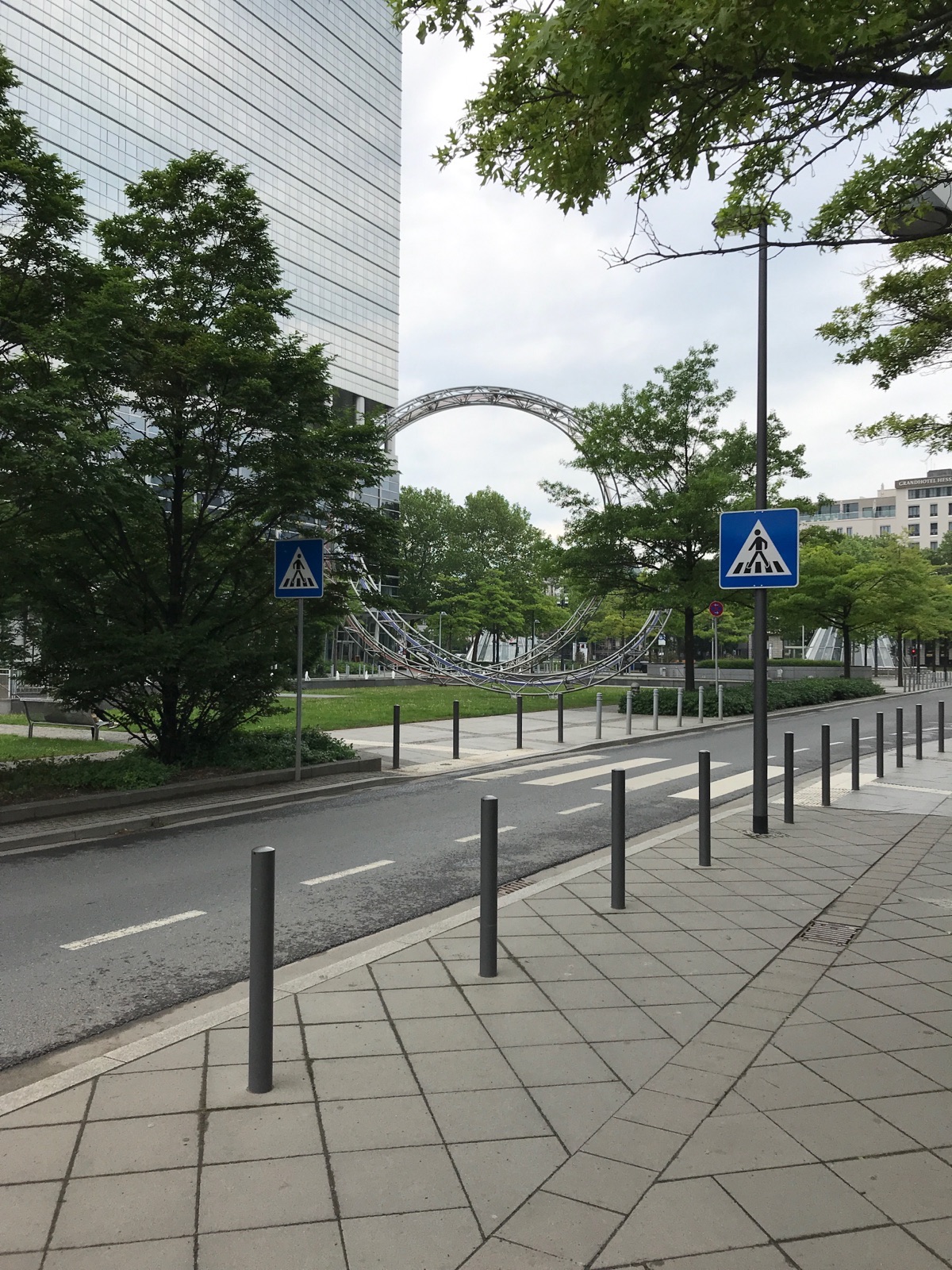 Frankfurt cityscape near Hampton by Hilton