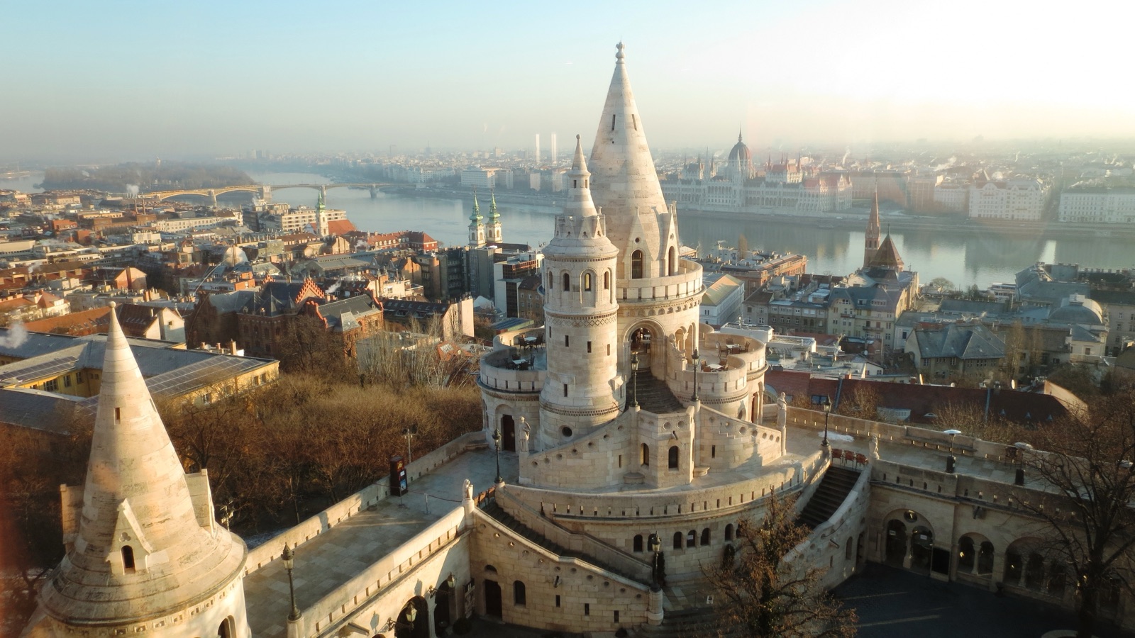 Fisherman's Bastion aerial view