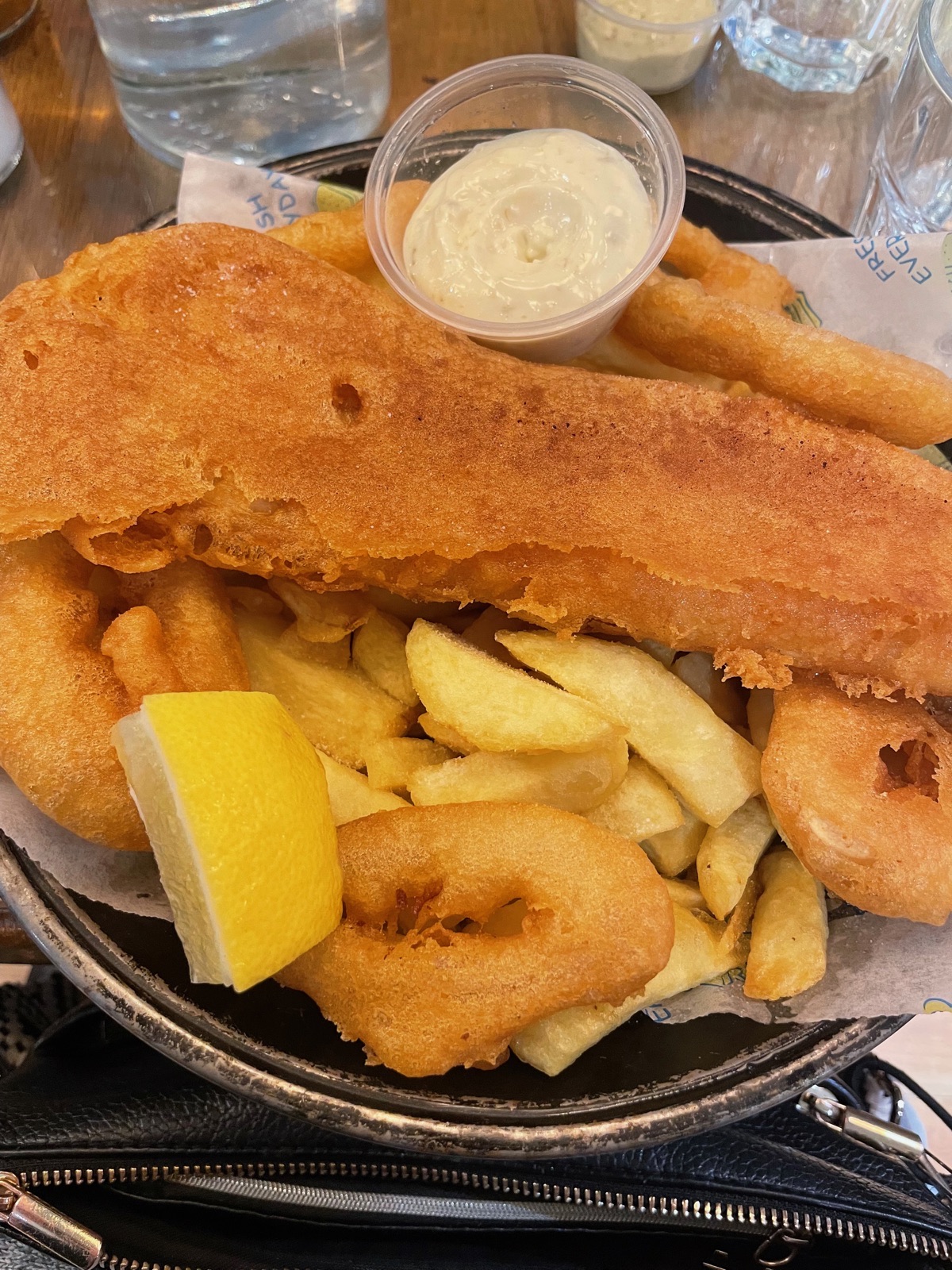 GF fish and chips at Beshoff's