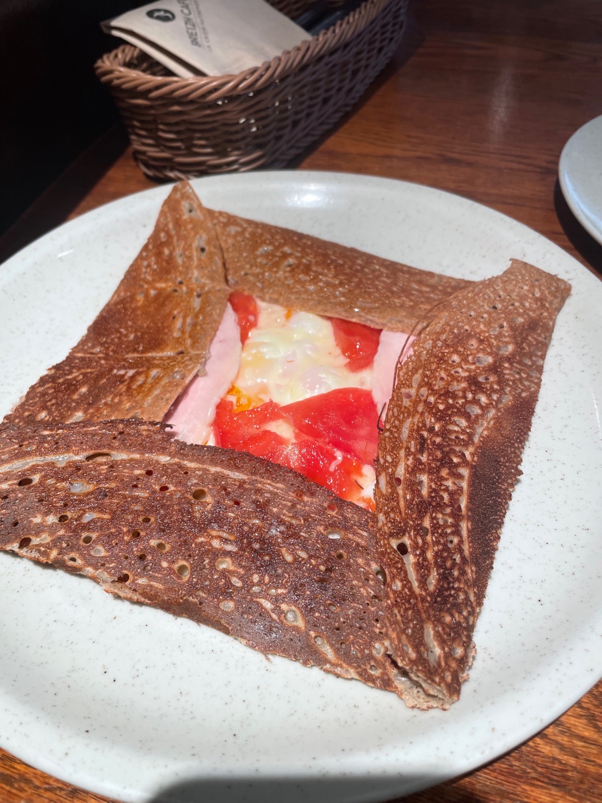 Buckwheat galette at BREIZH Café Crêperie