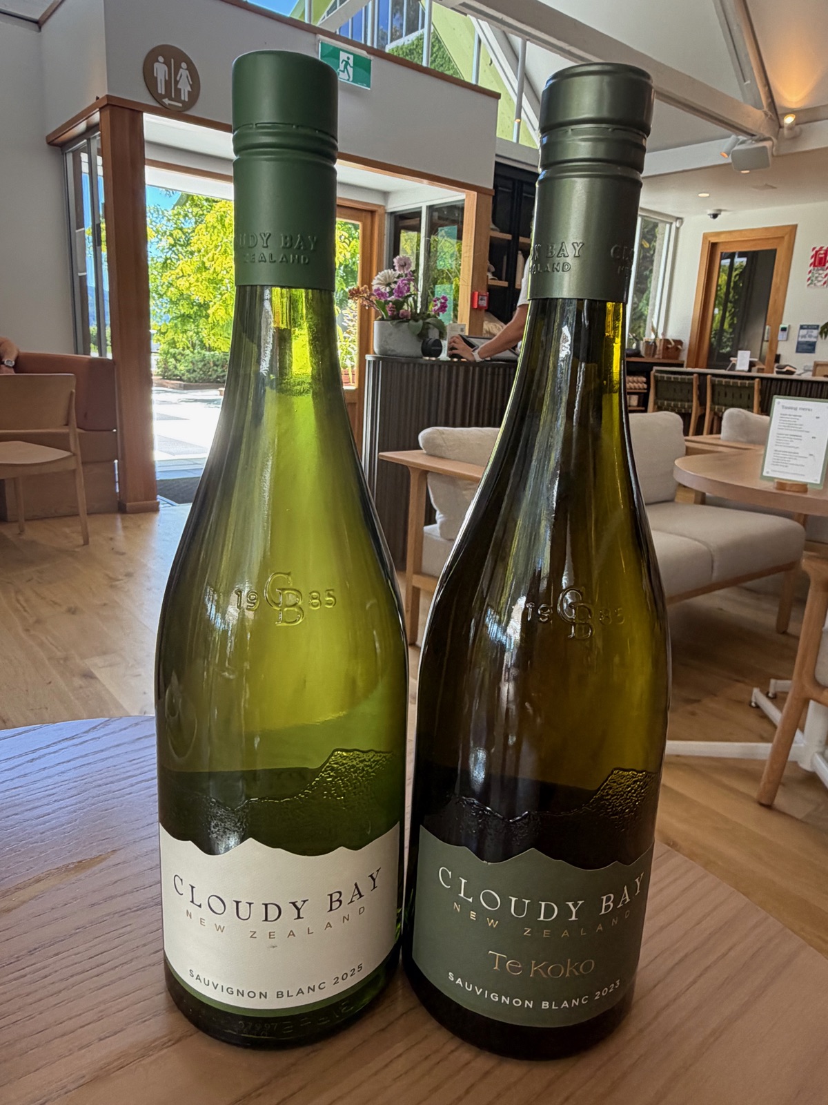 Cloudy Bay Vineyards - Sauvignon Blanc bottles