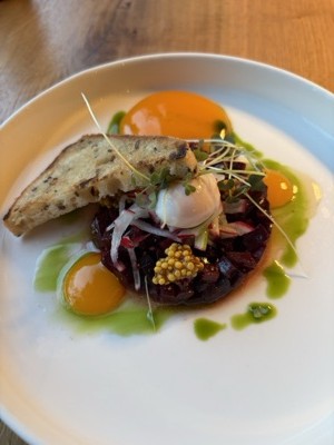 Starter from the gluten-free tasting menu at Sunrose 7