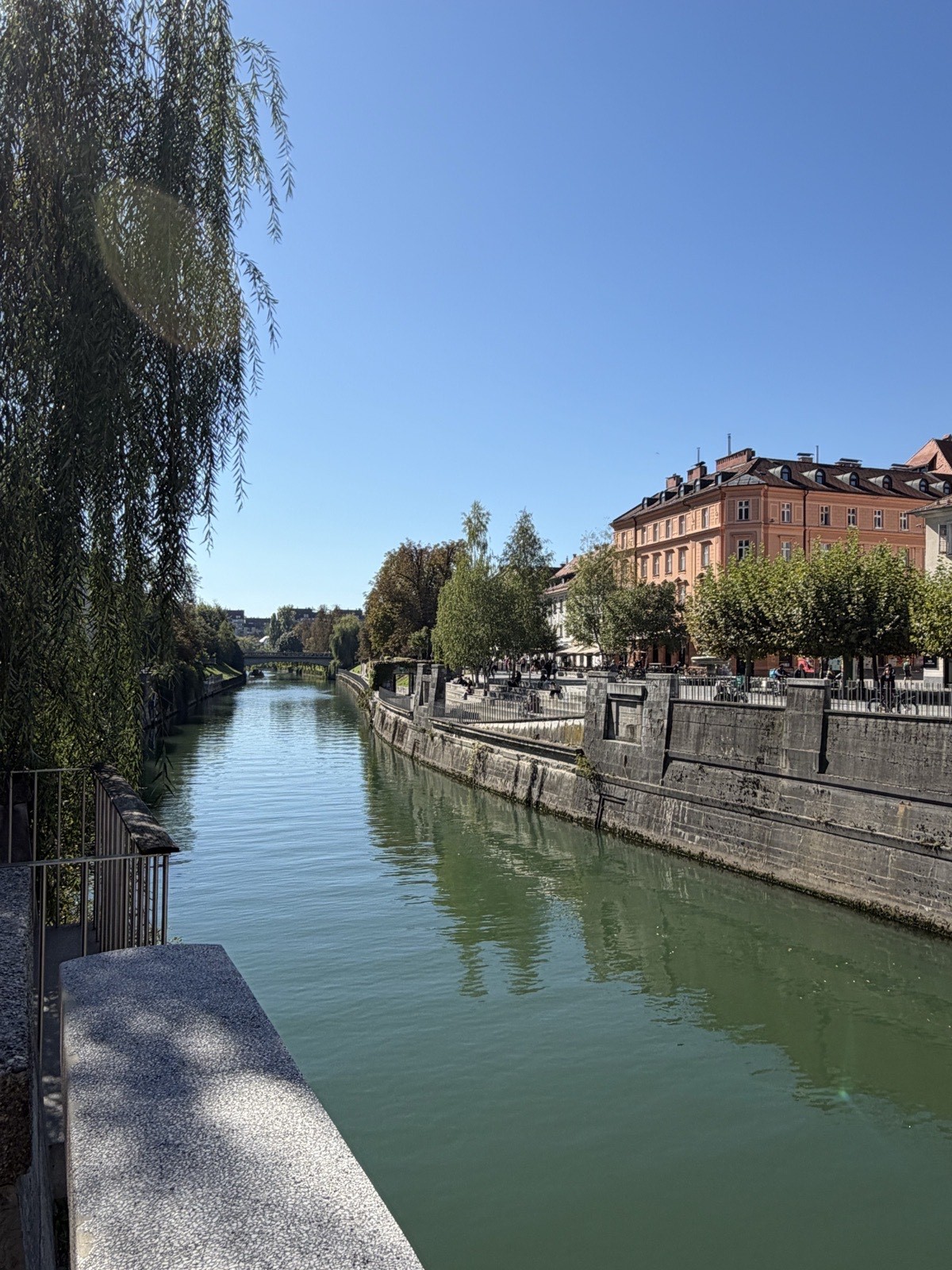 The Ljubljanica river through central Ljubljana