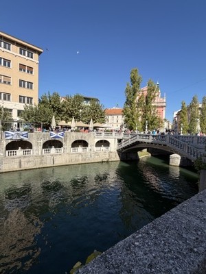Triple Bridge over the Ljubljanica in Ljubljana