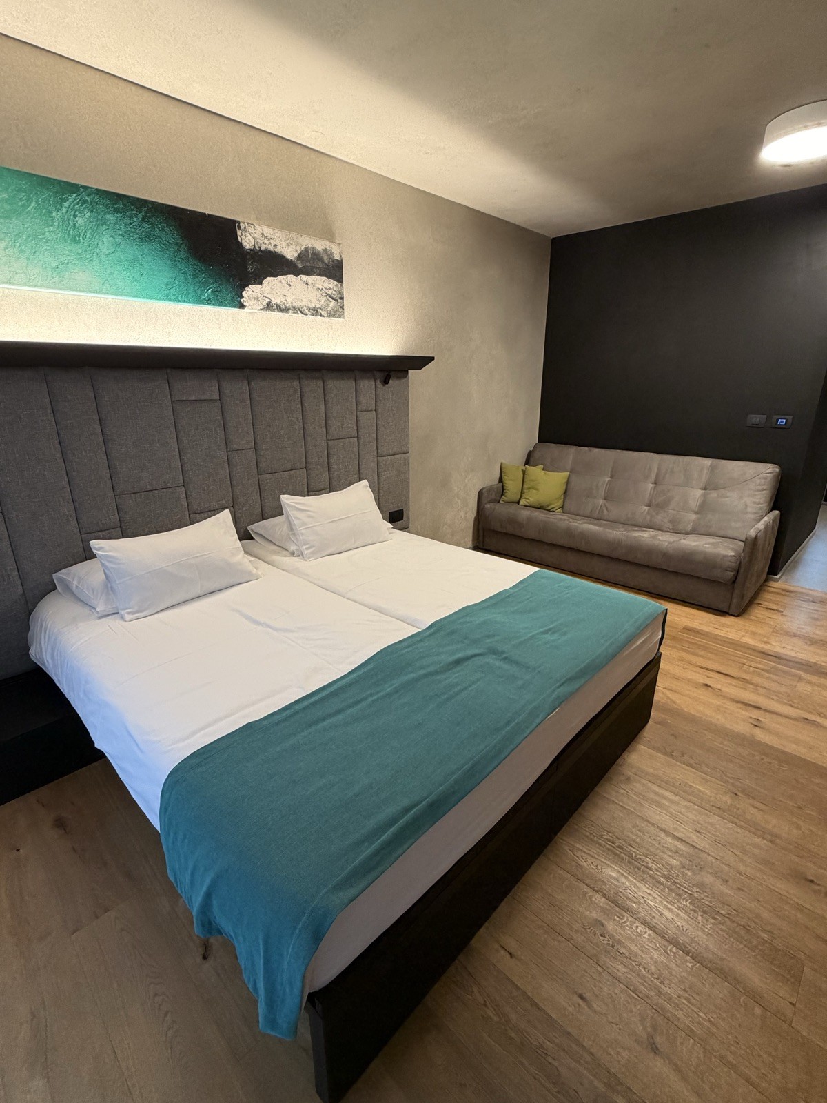 Guest room at Hotel Soča in Bovec