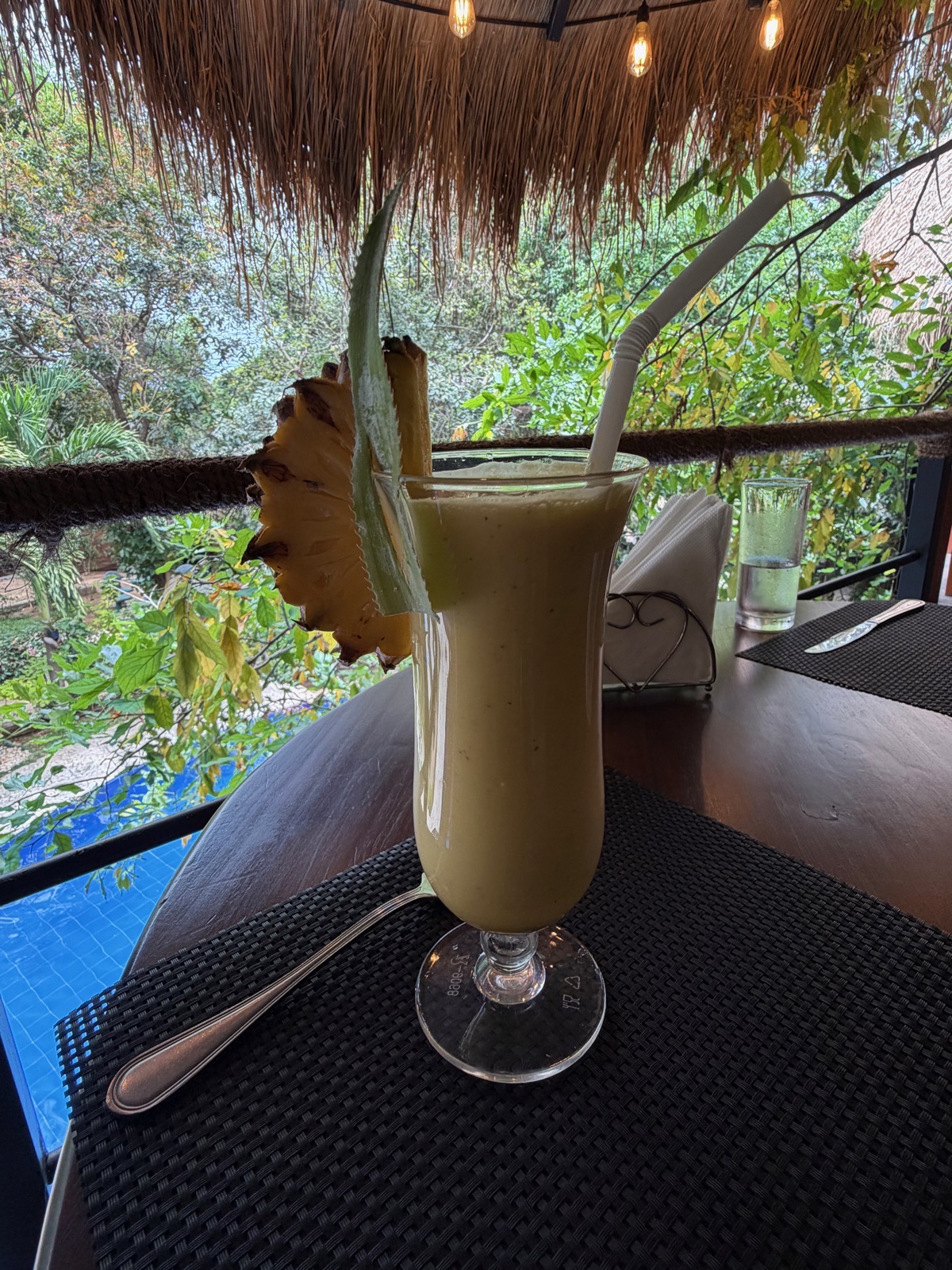 Tropical cocktail at Sundaras Jungle Restaurant