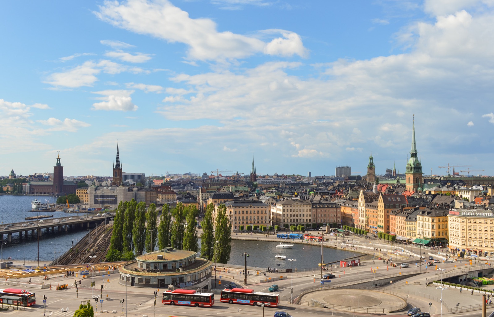 Stockholm cityscape from Södermalm